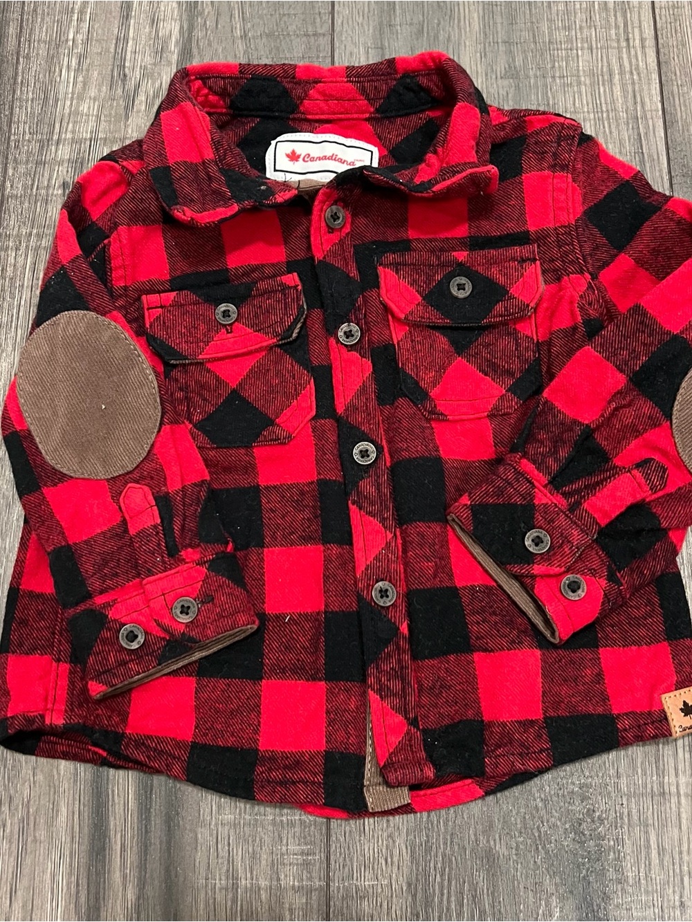 Canadian Red and Black Buffalo Plaid Shirt-Jacket